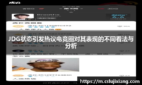 JDG状态引发热议电竞圈对其表现的不同看法与分析